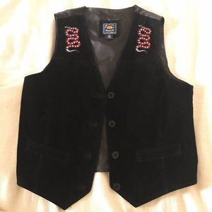 VINTAGE - Authentic Suede Snake Patch Vest